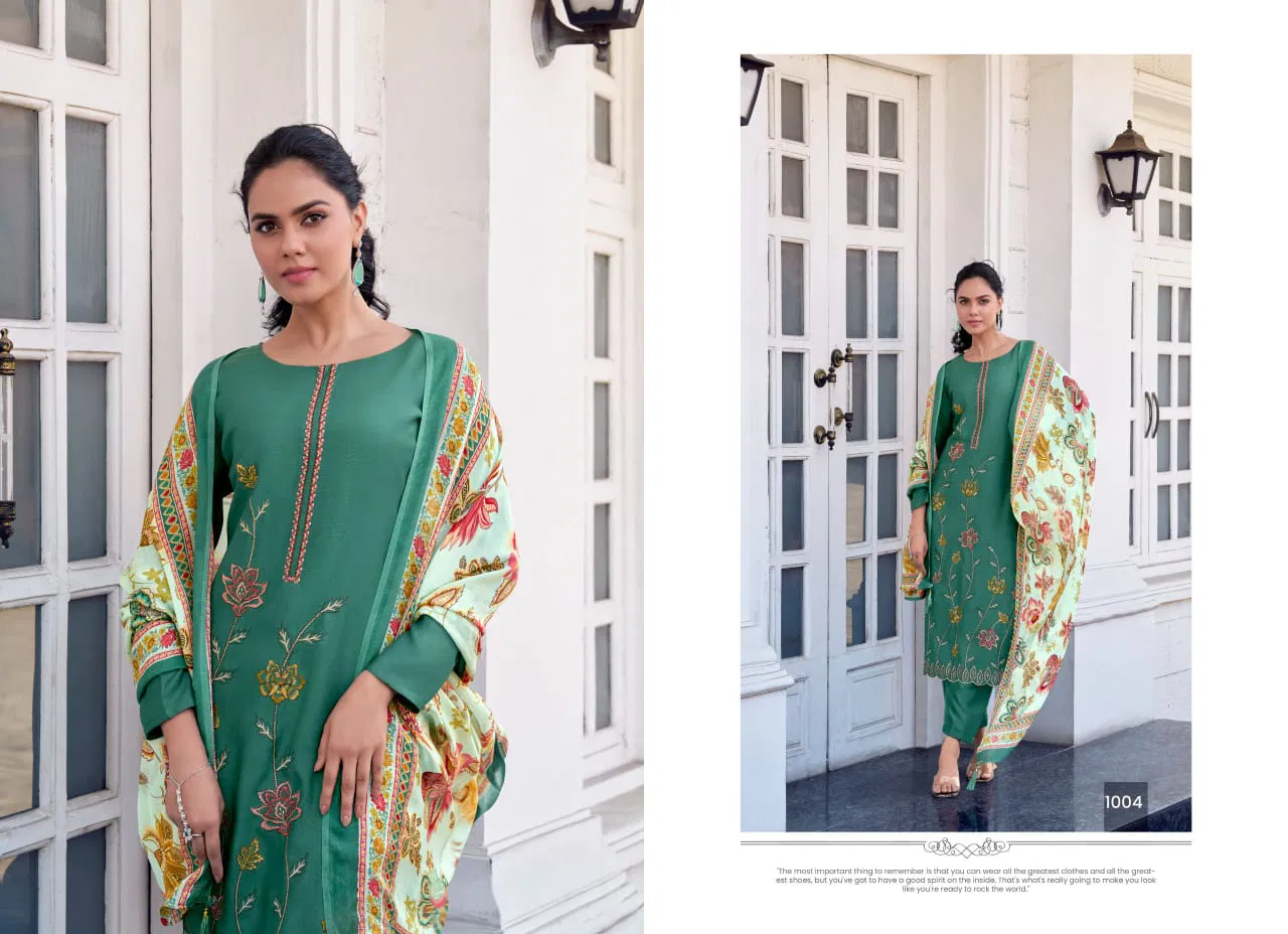 Safinaaz By Saffron Viscose Embroidery Salwar Kameez Surat Wholesale Market